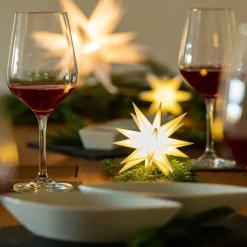 Interieurdecoratie - 18-puntige ster Ø 12 cm wit