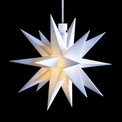 Interieurdecoratie - 18-puntige ster Ø 12 cm wit