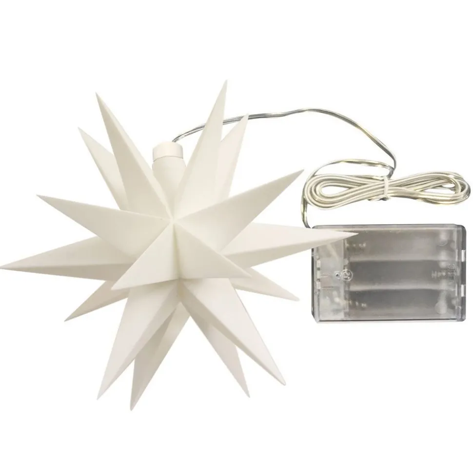 Interieurdecoratie - 18-puntige ster Ø 12 cm wit