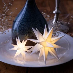 Interieurdecoratie - 18-puntige ster Ø 12 cm wit