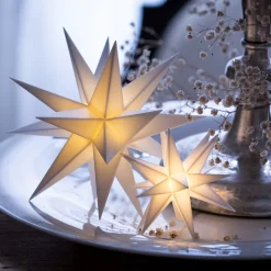 Interieurdecoratie - 18-puntige ster Ø 12 cm wit