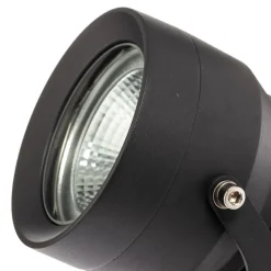 Irina buitenspot, grondspies, stekker, grijs, metaal