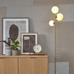 IT'S ABOUT ROMI Carrara vloerlamp 3-lamps gemarmerd