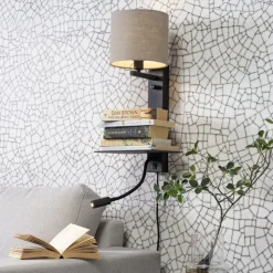 IT'S ABOUT ROMI Florence leeslamp 2-lamps donker linnen