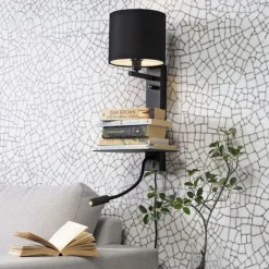 IT'S ABOUT ROMI Florence met leeslamp 2-lamps zwart