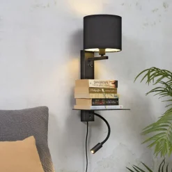 IT'S ABOUT ROMI Florence met leeslamp 2-lamps zwart