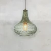 IT'S ABOUT ROMI hanglamp Venetië, groen, druppel, glas