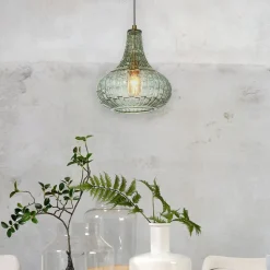 IT'S ABOUT ROMI hanglamp Venetië, groen, druppel, glas