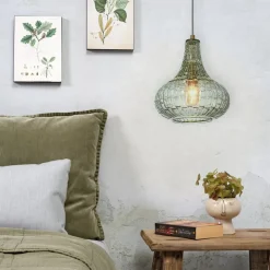 IT'S ABOUT ROMI hanglamp Venetië, groen, druppel, glas