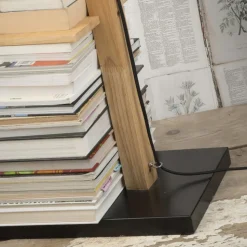 IT'S ABOUT ROMI Vloerlamp Cambridge, hout/zwart