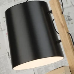 IT'S ABOUT ROMI Vloerlamp Cambridge, hout/zwart