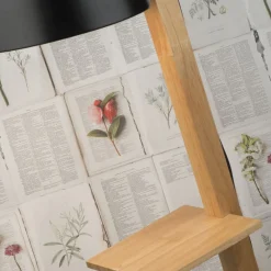 IT'S ABOUT ROMI Vloerlamp Cambridge, hout/zwart