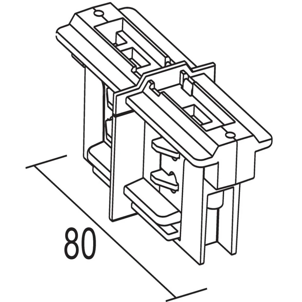 Ivela elektronische lengteverbinder, zwart