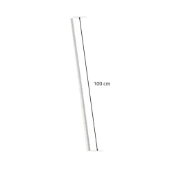 Ivela LKM railafdekking, wit, lengte 100 cm