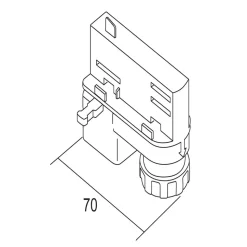 Ivela universele adapter 220-240V, zilver