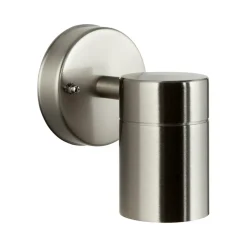 Jandy down buitenwandlamp, vast, roestvrij staalkleur, metaal