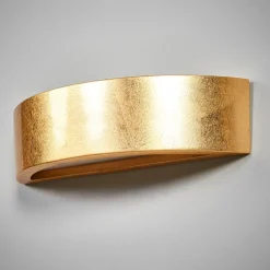 Jasin - wandlamp met gouden oppervlak