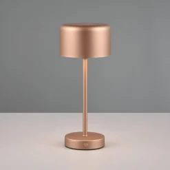 Jeff LED tafellamp, koffie, hoogte 30 cm, metaal