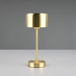 Jeff LED tafellamp, mat messing, hoogte 30 cm, metaal