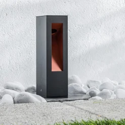 Jenke LED sokkellamp van aluminium