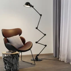 Jieldé Loft D9406 vloerlamp 6x40cm, zwart