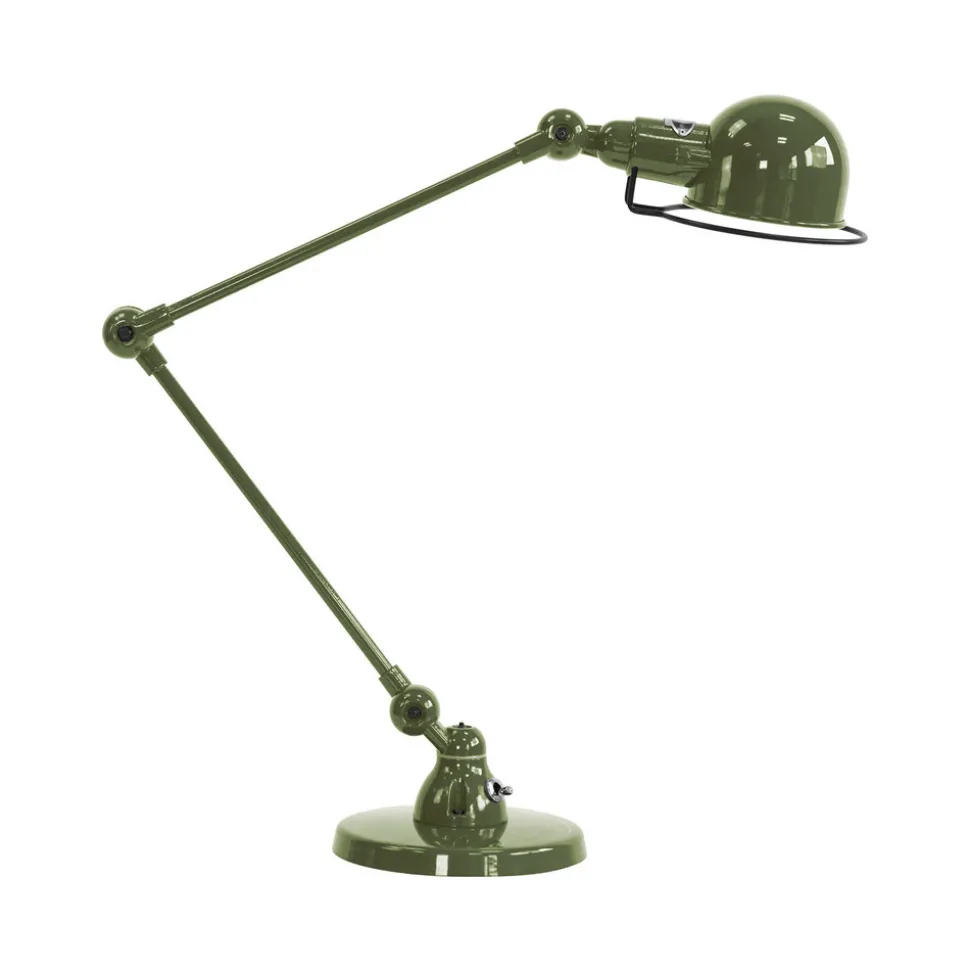 Jieldé Signal SI333 tafellamp met voet, olijfgroen