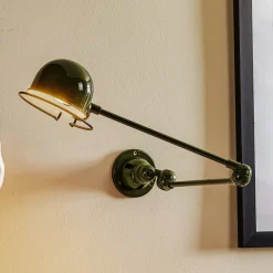 Jieldé Signal SI331 wandlamp 2-v.-arm olijfgroen