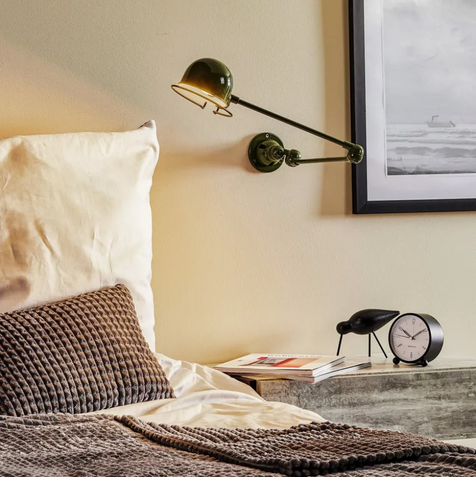 Jieldé Signal SI331 wandlamp 2-v.-arm olijfgroen