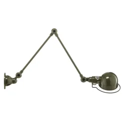 Jieldé Signal SI331 wandlamp 2-v.-arm olijfgroen