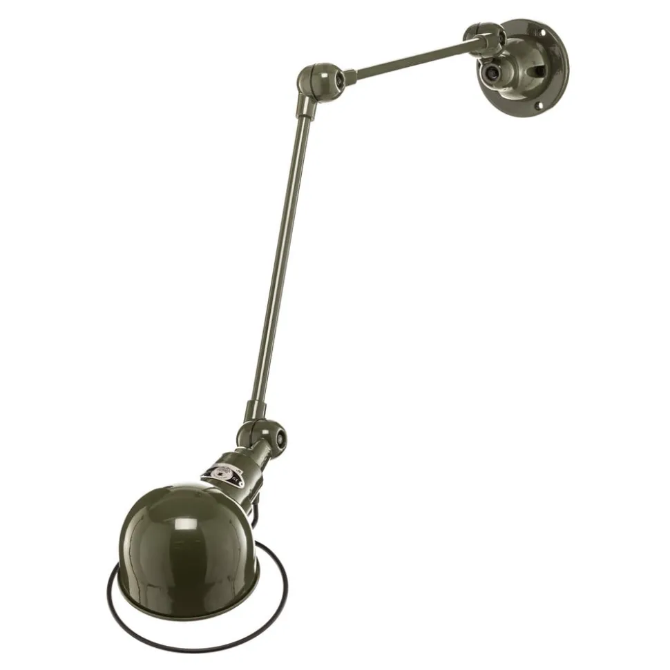 Jieldé Signal SI331 wandlamp 2-v.-arm olijfgroen