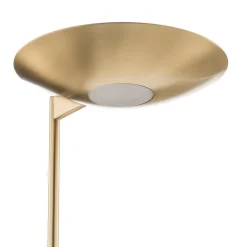 Jona LED uplighter met leesarm, mat messing