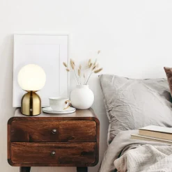 Julsy LED tafellamp, messingkleurig, hoogte 21 cm, CCT