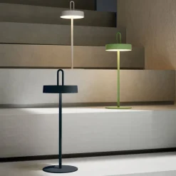 JUST LIGHT. Amag LED tafellamp, groen, ijzer, IP44