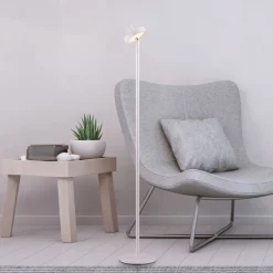 JUST LIGHT. Amag LED vloerlamp, wit, ijzer, IP44