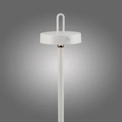 JUST LIGHT. Amag LED vloerlamp, wit, ijzer, IP44