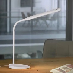 JUST LIGHT. Elly LED tafellamp, ABS, CCT, dimbaar, wit