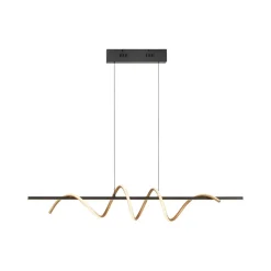 JUST LIGHT. Emanda hanglamp, ijzer, zwart messing