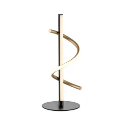 JUST LIGHT. Emanda LED tafellamp, ijzer, zwart-messing