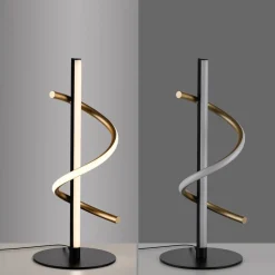 JUST LIGHT. Emanda LED tafellamp, ijzer, zwart-messing