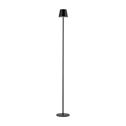 JUST LIGHT. Euria LED vloerlamp, zwart, ijzer, IP54