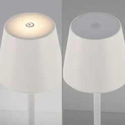 JUST LIGHT. Euria LED vloerlamp, wit, ijzer, IP54