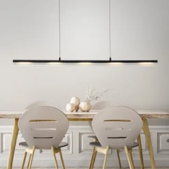 JUST LIGHT. Hanglamp Nele, zwart, ijzer, glas