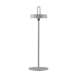 JUST LIGHT. LED tafellamp Amag grijs-beige ijzer IP44