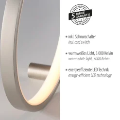 JUST LIGHT. LED tafellamp Mini Ritus, Ø 25 cm, ijzer