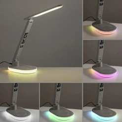 JUST LIGHT. LED tafellamp Tina, ABS, CCT, RGB, wit