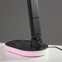 JUST LIGHT. LED tafellamp Tina, ABS, CCT, RGB, zwart