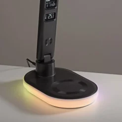 JUST LIGHT. LED tafellamp Tina, ABS, CCT, RGB, zwart