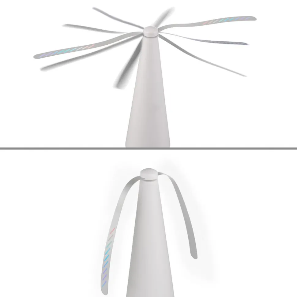 JUST LIGHT. Swat vliegenklopper, op batterijen, wit