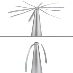 JUST LIGHT. Swat vliegenklopper, op batterijen, zilver