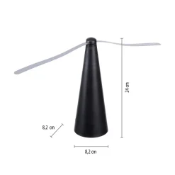 JUST LIGHT. Swat vliegenklopper, zwart, op batterijen